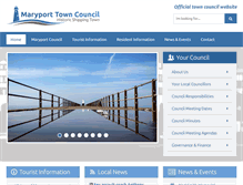 Tablet Screenshot of maryporttowncouncil.gov.uk